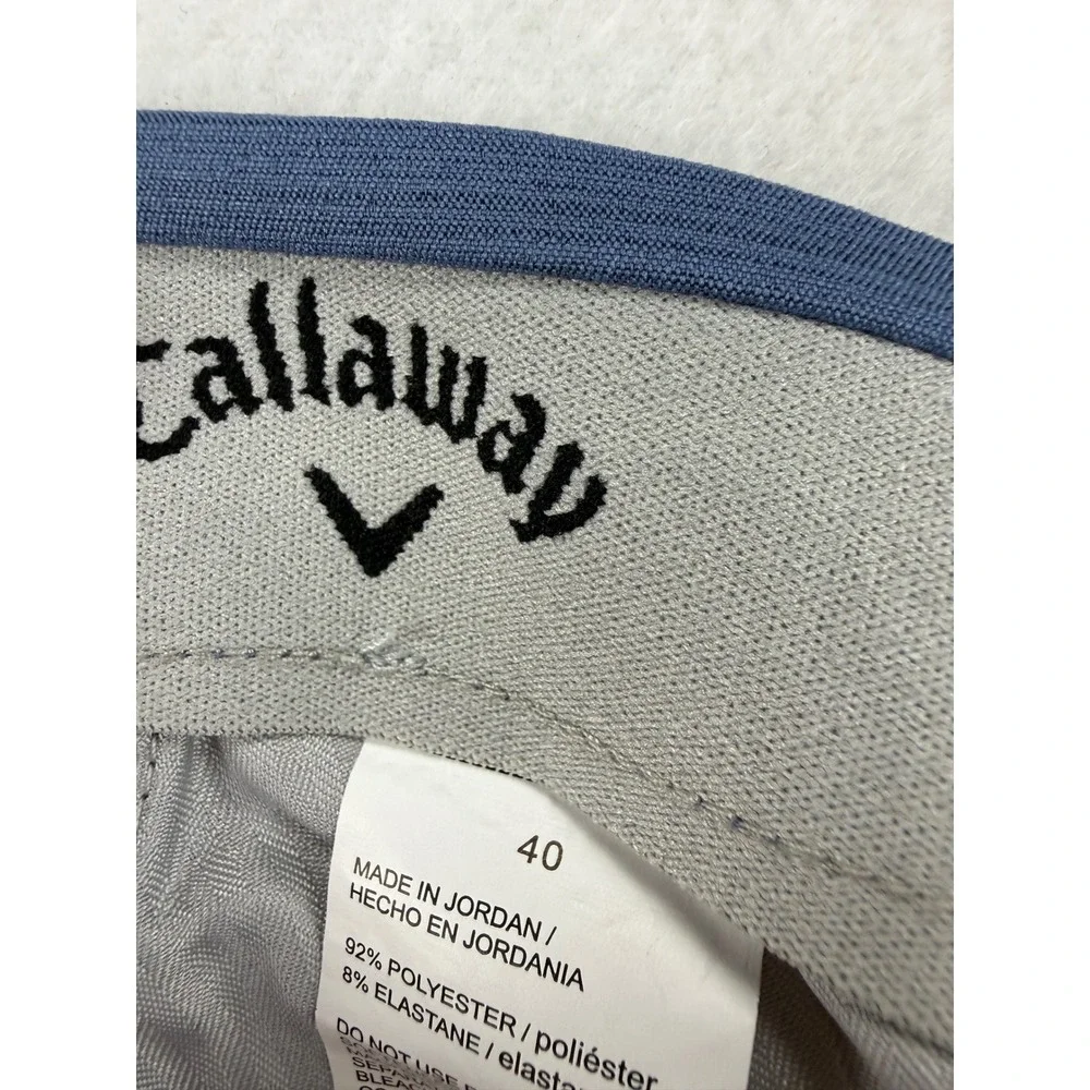 Callaway Golf Shorts Mens 40‎ Blue Heather Performance Stretch Flat Front